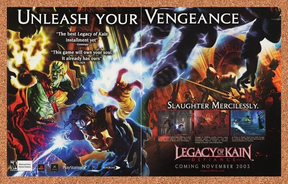Legacy Of Kain Defiance PS2 Original 2005 Ad Authentic Horror Video Game Promo