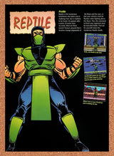 1993 Mortal Kombat Reptile Profile Original Advertisement / Retro Promo v9
