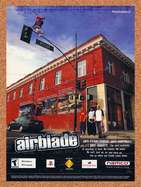 2002 Airblade PS1 Original Advertisement / Retro Promo v1