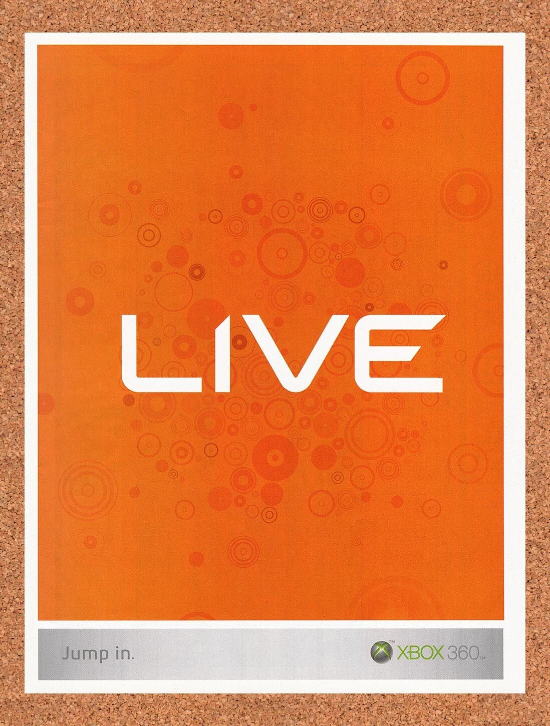 2007 Microsoft Xbox Live Original Advertisement / Retro Wall Art v5