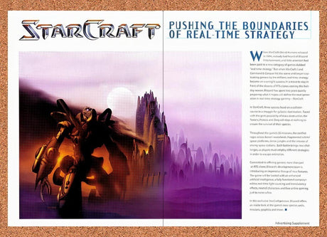 1997 StarCraft Preview Original Advertisement / Retro Promo v5