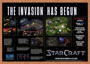 1998 StarCraft PC Original Advertisement / Retro Promo v2
