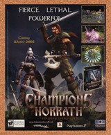 Champions Of Norrath PS2 Original 2005 Ad Authentic SOE MMO Video Game Promo