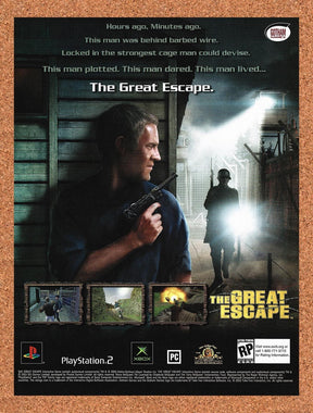2003 The Great Escape PS2 Original Advertisement / Retro Promo v2