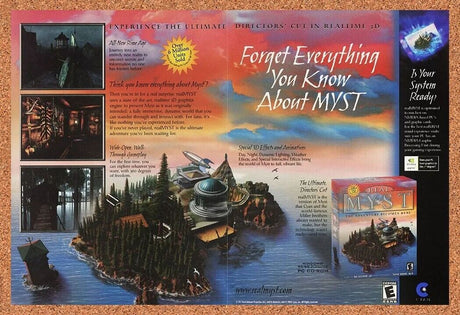 Real Myst Adventure Becomes Real PC Original 2002 Ad Authentic Video Game Promo