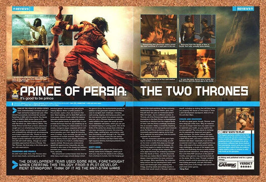 Original 2005 Prince Of Persia Two Thrones PC Vintage Ad - Video Game Promo