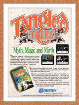 1990 Tangled Tales NES Original Advertisement / Retro Wall Art v1