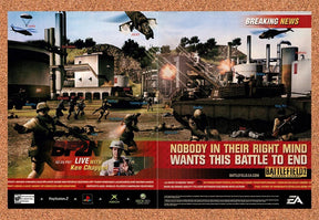 2005 Battlefield 2 Modern Combat Xbox Original Advertisement / Retro Promo v1