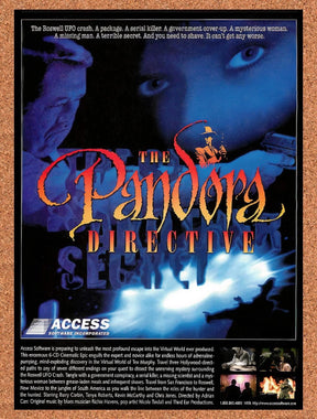 1996 Pandora Directive PC Original Advertisement / Retro Promo v2