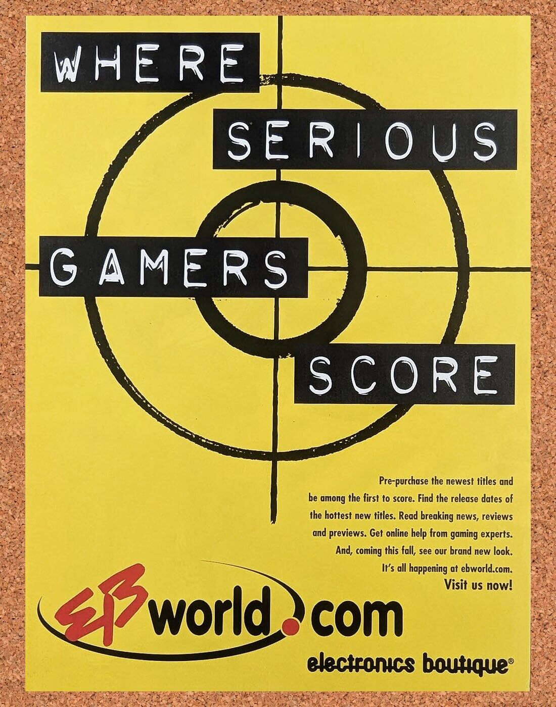 EB World Original 1999 Ad Authentic EB Games Electronics Video Game Promo