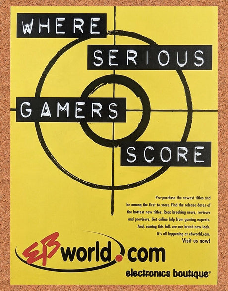EB World Original 1999 Ad Authentic EB Games Electronics Video Game Promo