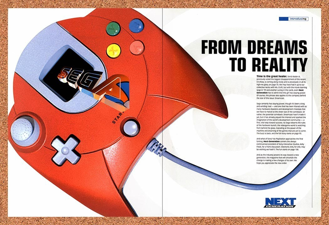 1998 Sega Dreamcast Console Release Original Advertisement / Retro Promo vc3