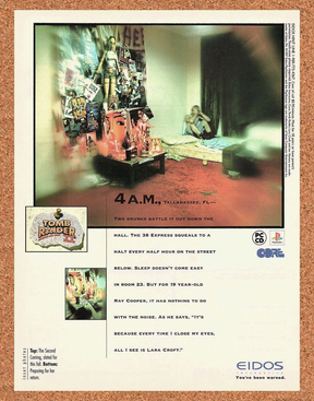 Tomb Raider 2 PC Original 1999 Print Ad Authentic Eidos Video Game Art Promo