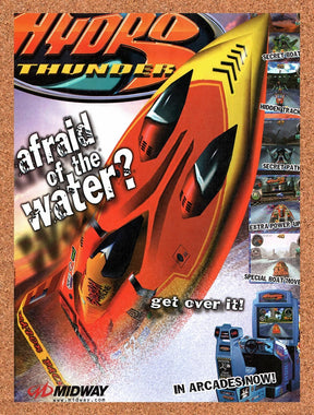 1999 Hydro Thunder Arcade Original Advertisement / Retro Promo v1