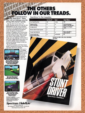 1991 Stunt Driver IBM Original Advertisement / Retro Wall Art v2