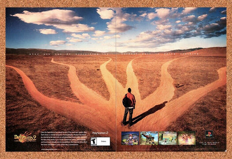 Dark Cloud 2 PS2 Original 2003 Vintage Ad - RPG Video Game Art Promo