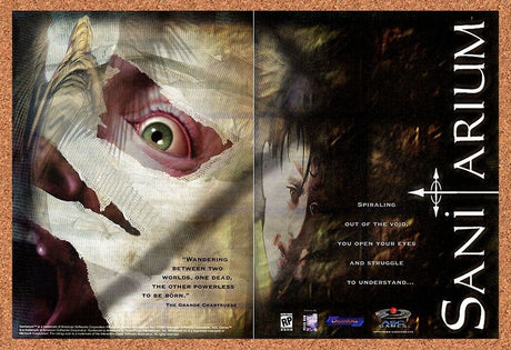 Sanitarium PC Game Original 1999 Ad Authentic Horror Video Game Promo v1