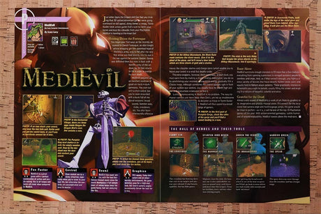 1998 Medieval 1 PS1 Original Advertisement / Retro Wall Art v4
