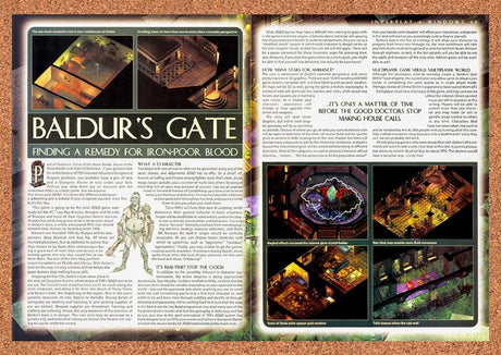 1998 Baldur's Gate PC Original Advertisement / Retro Promo vr1