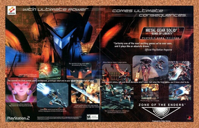 Zone Of The Enders PS2 Original 2002 Ad Authentic Konami Video Game Promo