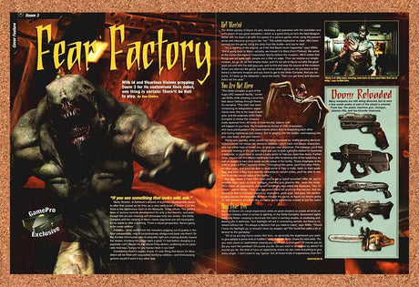 Original 2004 Doom 3 Xbox Vintage Print Ad - Video Game Review Promo Wall Art 6