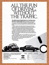 1989 Jeep And Eagle Simulated-Driving IBM Original Ad / Retro Wall Art v1