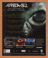 Area-51 PS2 Original 2007 Ad Authentic Gamespy Midway Alien Video Game Promo