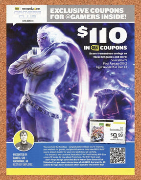 Soul Calibur V Xbox 360 5 Original 2015 Ad Authentic Best Buy Video Game Rebate