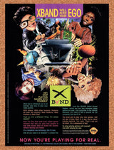 1995 Sega Genesis XBand Gaming Network Original Ad / Retro Wall Art v14