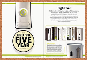 2010 Microsoft Xbox 360 Five Year Anniversary Original Ad / Retro Wall Art v4