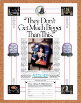Elvira The Fantasy Adventure PC Original 1991 Vintage Ad - Video Game Promo