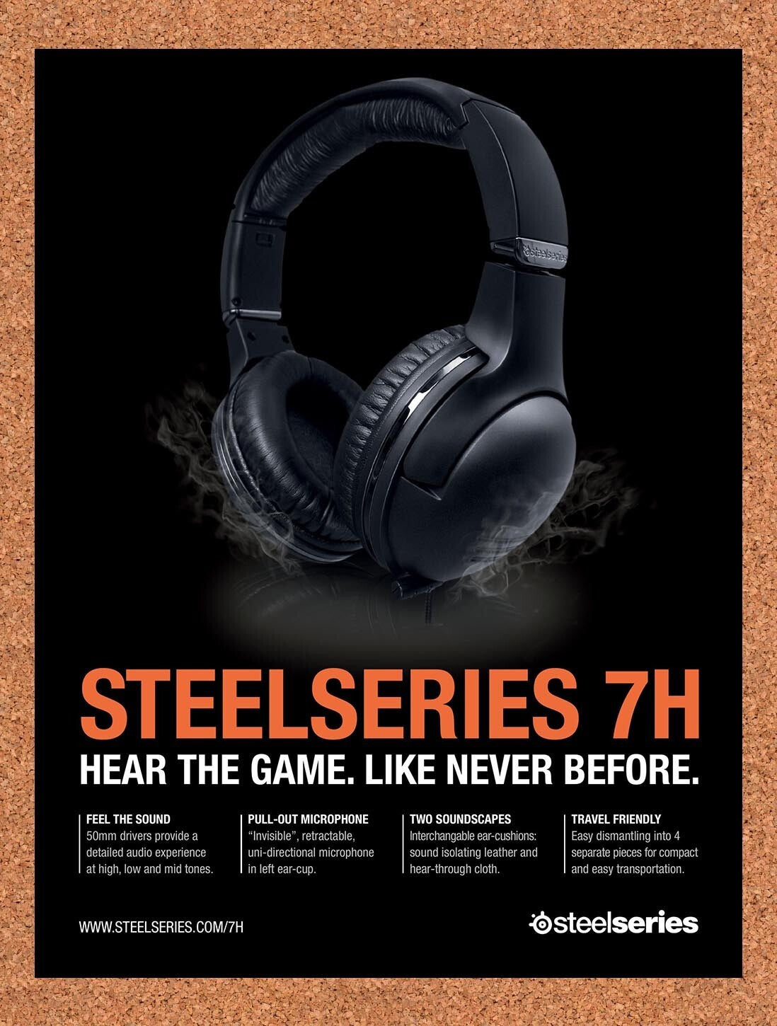 2012 SteelSeries 7H Original Advertisement / Retro Wall Art v3