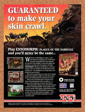 EntoMorph PC Original 1995 Vintage Ad - Video Game Promo