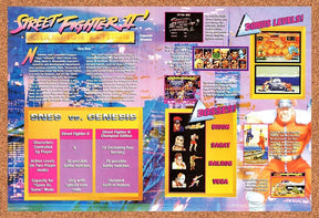 1993 Street Fighter 2 Champion Edition  SNES Vs Genesis Original Ad / Wall Art