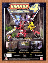 2005 Digimon World 4 PS2 Original Advertisement / Retro Promo v1