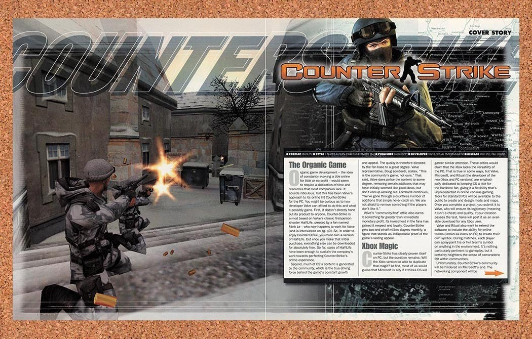 2003 Counter-Strike Xbox Original Advertisement / Retro Promo v5