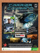 2012 Carrier Command Gaea Mission GameStop Original Ad / Retro Wall Art v1