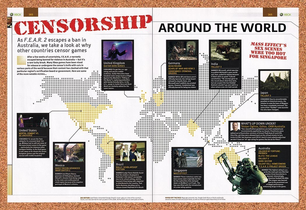 2009 FEAR 2 Project Origin Censorship Ban Original Ad / Retro Wall Art v3