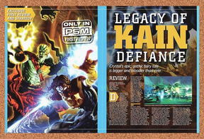 Original 2003 Legacy Of Kain Defiance PS2 Vintage Ad - Video Game Art Promo