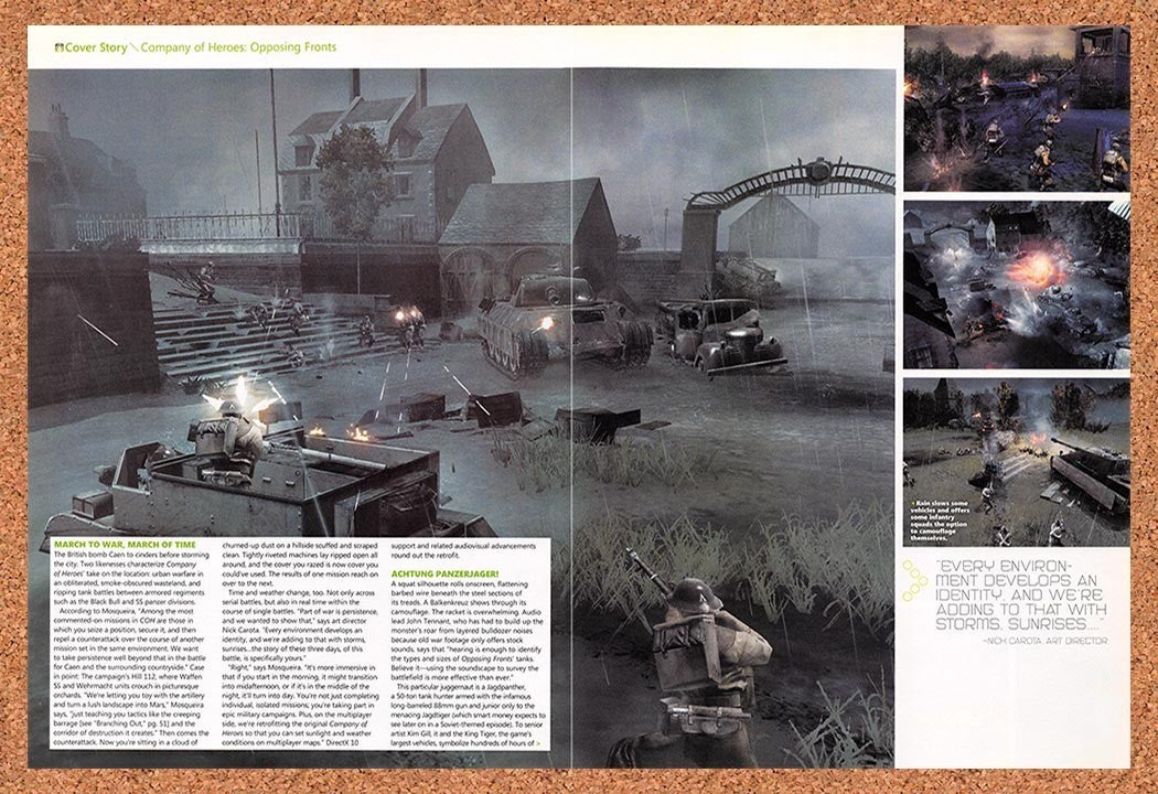2007 Company Of Heroes Opposing Fronts PC Original Advertisement / Promo vr2