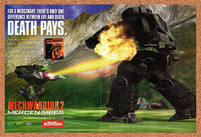 1996 MechWarrior 2 Mercenaries PC Original Advertisement / Retro Promo v1