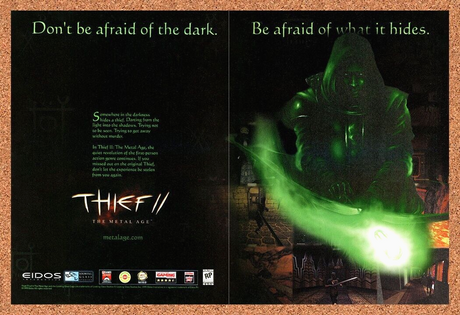 Thief II The Metal Age PC Original 2002 Ad Print Authentic Video Game Promo v2