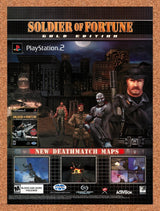 2001 Soldier Of Fortune Gold Edition PS2 Original Advertisement / Retro Promo v1