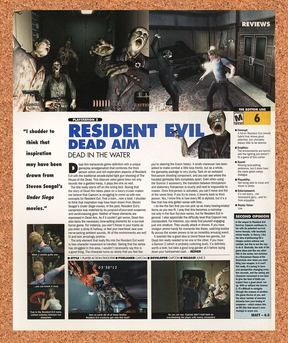 Resident Evil Dead Aim PS2 Original 2006 Ad Authentic Capcom Video Game Promo