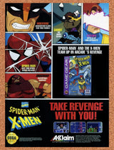 1994 Spider-Man X-Men Game Gear Original Advertisement / Retro Promo v3