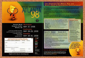 1998 E3 Expo Atlanta Original Advertisement / Retro Promo v2