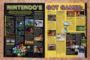 1998 Nintendo Hot N64 Games Preview Original Advertisement / Retro Wall Art v5