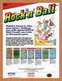 Rock N Ball NES Pinball Original 1990 Vintage Ad - Video Game Promo