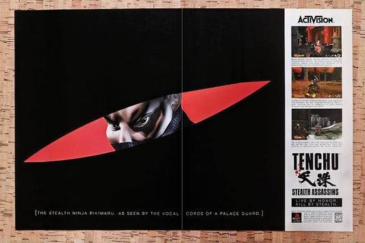 1997 Tenchu Stealth Assassins PS1 Original Advertisement / Retro Wall Art v1