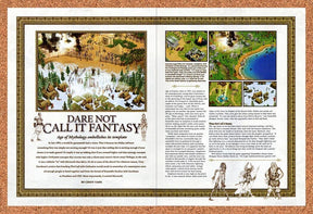 Age Of Mythology PC Original 2002 Vintage Ad - Historic Video Game Review Promo